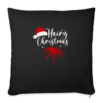 Hairy Christmas - Arachnid Lover Christmas - Sofa pillowcase 17,3'' x 17,3'' (45 x 45 cm) - black - Front