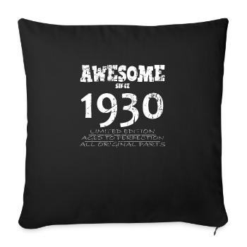 1930 - Legendary 94th Anniversary - Sofa pillowcase 17,3'' x 17,3'' (45 x 45 cm) - black - Front