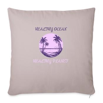 Marine Conservation - Sofa pillowcase 17,3'' x 17,3'' (45 x 45 cm) - light taupe - Front
