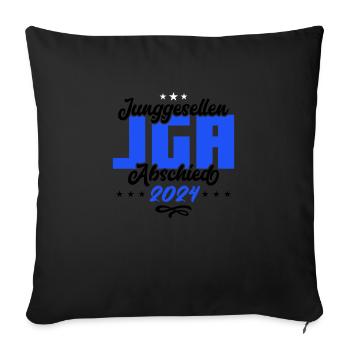 Bachelor party bachelor party 2024 - Sofa pillowcase 17,3'' x 17,3'' (45 x 45 cm) - black - Front