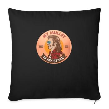 retro - Housse de coussin décorative 45 x 45 cm - noir - Devant