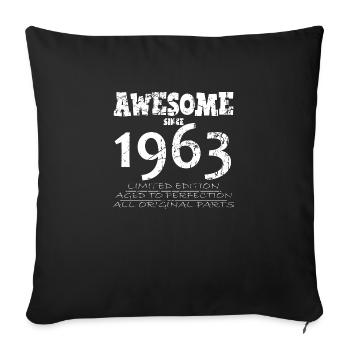 1963 - Legendary 61st Anniversary - Sofa pillowcase 17,3'' x 17,3'' (45 x 45 cm) - black - Front