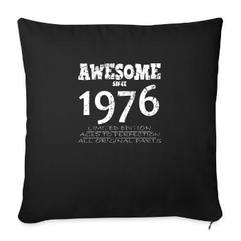 1976 - Legendary 48th Anniversary - Sofa pillowcase 17,3'' x 17,3'' (45 x 45 cm) - black - Front