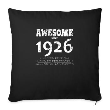 1926 - Legendary 98th Anniversary - Sofa pillowcase 17,3'' x 17,3'' (45 x 45 cm) - black - Front