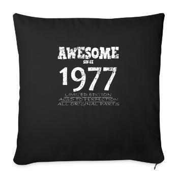 1977 - Legendary 47th Anniversary - Sofa pillowcase 17,3'' x 17,3'' (45 x 45 cm) - black - Front