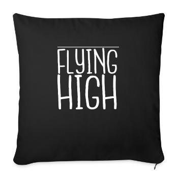 Flying Experiences Geek Soaring Flight Training - Sofa pillowcase 17,3'' x 17,3'' (45 x 45 cm) - black - Front