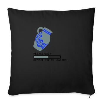 Bembel EXE Loading - Sofa pillowcase 17,3'' x 17,3'' (45 x 45 cm) - black - Front