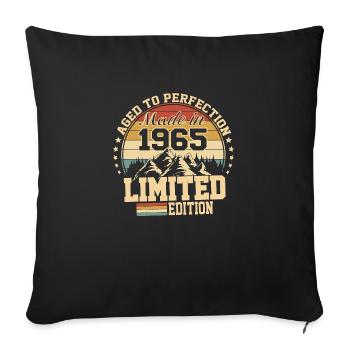 1965 Birthday 1965 Born in 1965 Anniversary - Sofa pillowcase 17,3'' x 17,3'' (45 x 45 cm) - black - Front