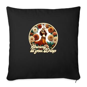 Shimmy jusqu’à ce que tu tombes - Housse de coussin décorative 45 x 45 cm - noir - Devant