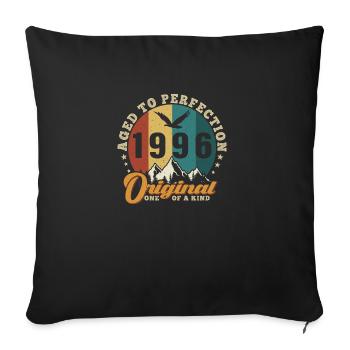 Les légendes sont nées en 1996 Vintage - Housse de coussin décorative 45 x 45 cm - noir - Devant