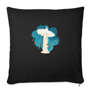 Chain Carousel Vintage Retro Nostalgia - Sofa pillowcase 17,3'' x 17,3'' (45 x 45 cm) - black - Front