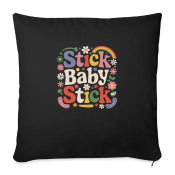Courage and hope on the IVF journey - Sofa pillowcase 17,3'' x 17,3'' (45 x 45 cm) - black - Front