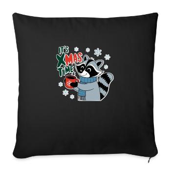 The Christmas Moment - Cute Winter - Sofa pillowcase 17,3'' x 17,3'' (45 x 45 cm) - black - Front