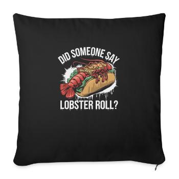 La nourriture rencontre le style - Housse de coussin décorative 45 x 45 cm - noir - Devant
