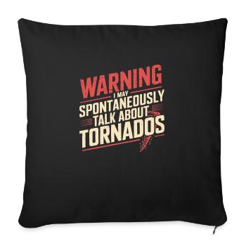 Forces of nature and their fascination - Sofa pillowcase 17,3'' x 17,3'' (45 x 45 cm) - black - Front
