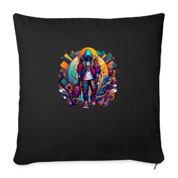 gaming leader - Sofakissenbezug 45 x 45 cm - Schwarz - Vorne
