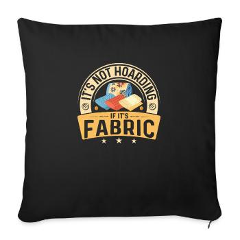 Ce n’est pas de la thésaurisation si c’est du matelassage en tissu - Housse de coussin décorative 45 x 45 cm - noir - Devant