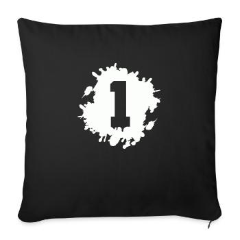 1 blob - Sofa pillowcase 17,3'' x 17,3'' (45 x 45 cm) - black - Front