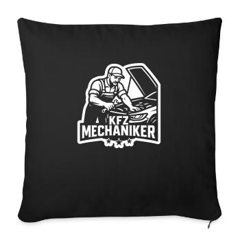 Mécanicien automobile - Housse de coussin décorative 45 x 45 cm - noir - Devant