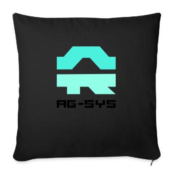 ag systems - Sofa pillowcase 17,3'' x 17,3'' (45 x 45 cm) - black - Front
