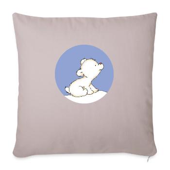 Baby Polar Bear - Sofa pillowcase 17,3'' x 17,3'' (45 x 45 cm) - light taupe - Front