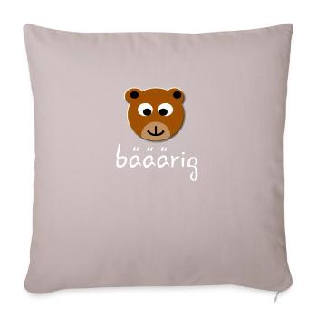 bärig - Sofa pillowcase 17,3'' x 17,3'' (45 x 45 cm) - light taupe - Front