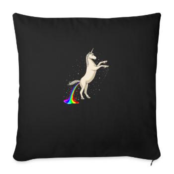 Science Behind Rainbows - Sofa pillowcase 17,3'' x 17,3'' (45 x 45 cm) - black - Front