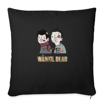 The Wankil Dead - Housse de coussin décorative 45 x 45 cm - noir - Devant