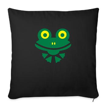 Frog 2 - Sofakissenbezug 45 x 45 cm - Schwarz - Vorne