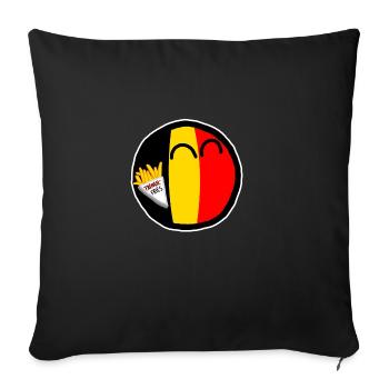 Belgiumball - Sofakissenbezug 45 x 45 cm - Schwarz - Vorne