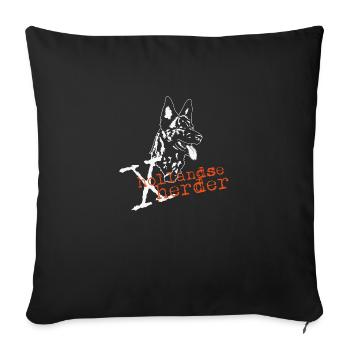 X-Hollandse Herder - Sofakissenbezug 45 x 45 cm - Schwarz - Vorne