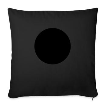 Kreis - Sofa pillowcase 17,3'' x 17,3'' (45 x 45 cm) - black - Front