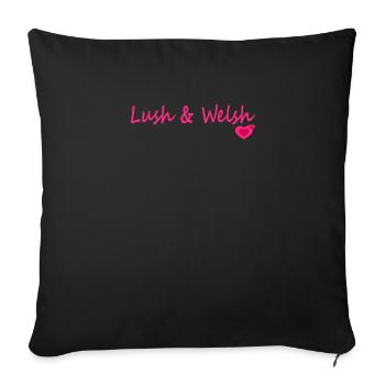 Lush & Welsh - Sofa pillowcase 17,3'' x 17,3'' (45 x 45 cm) - black - Front