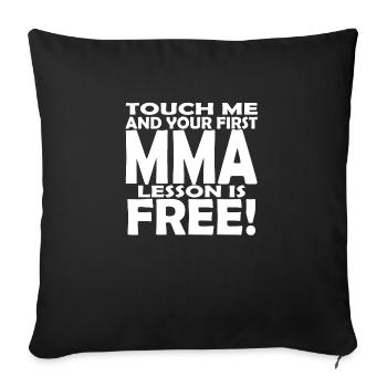 MMA Lesson - Sofa pillowcase 17,3'' x 17,3'' (45 x 45 cm) - black - Front