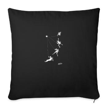I believe I can fly - Housse de coussin décorative 45 x 45 cm - noir - Devant