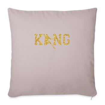 Roi de ski - Housse de coussin décorative 45 x 45 cm - taupe clair - Devant