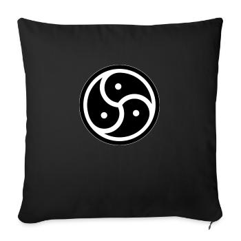 triskelion - Sofakissenbezug 45 x 45 cm - Schwarz - Vorne