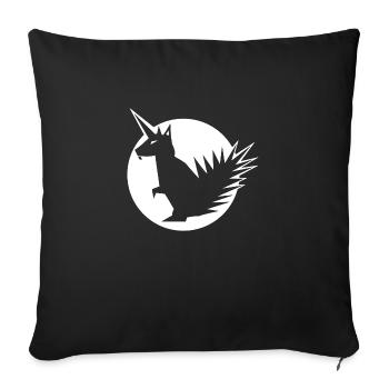 Einhörnchen Official Girls - Sofakissenbezug 45 x 45 cm - Schwarz - Vorne