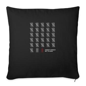 compte - Housse de coussin décorative 45 x 45 cm - noir - Devant