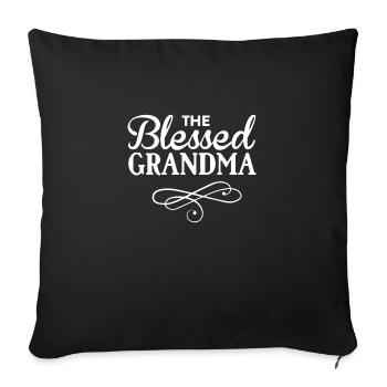 GRANDMA - Sofakissenbezug 45 x 45 cm - Schwarz - Vorne