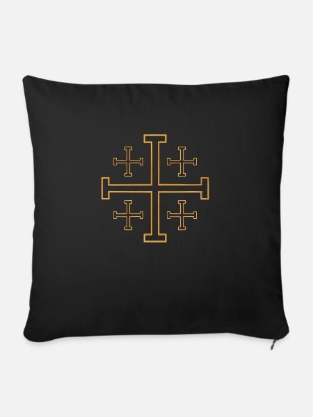 Christianity Collection - Sofa pillowcase 17,3'' x 17,3'' (45 x 45 cm) - black