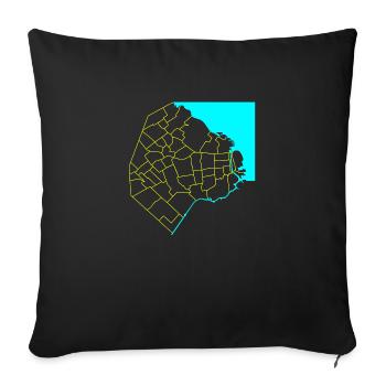 Buenos Aires - Sofa pillowcase 17,3'' x 17,3'' (45 x 45 cm) - black - Front