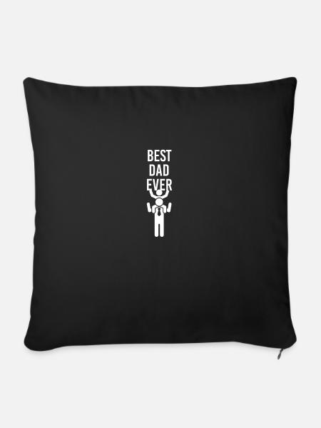 Best Dad - Sofakissenbezug 45 x 45 cm - Schwarz
