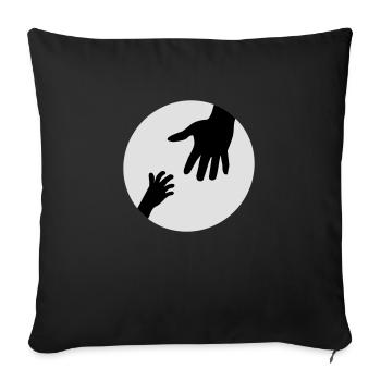 hands - Housse de coussin décorative 45 x 45 cm - noir - Devant