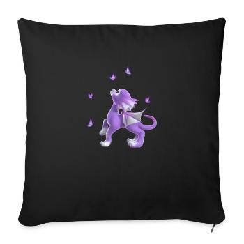 Kleiner Drache - Sofakissenbezug 45 x 45 cm - Schwarz - Vorne
