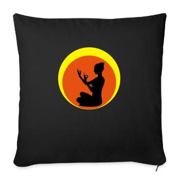 Joga - Sofakissenbezug 45 x 45 cm - Schwarz - Vorne