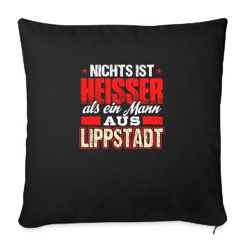 LIPPSTADT - heiss - Sofakissenbezug 45 x 45 cm - Schwarz - Vorne