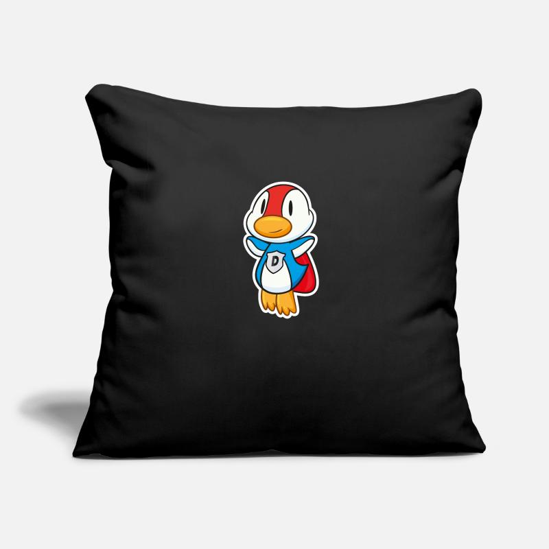 Flying Super duck has super powers Sofa pillowcase 17,3'' x 17,3'' (45 x 45 cm)