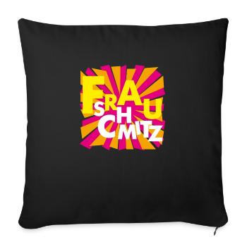 Mrs. Schmitz - Sofa pillowcase 17,3'' x 17,3'' (45 x 45 cm) - black - Front