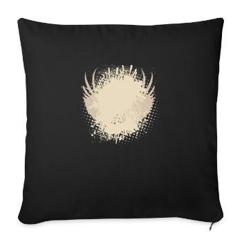Vector background eu - Sofa pillowcase 17,3'' x 17,3'' (45 x 45 cm) - black - Front